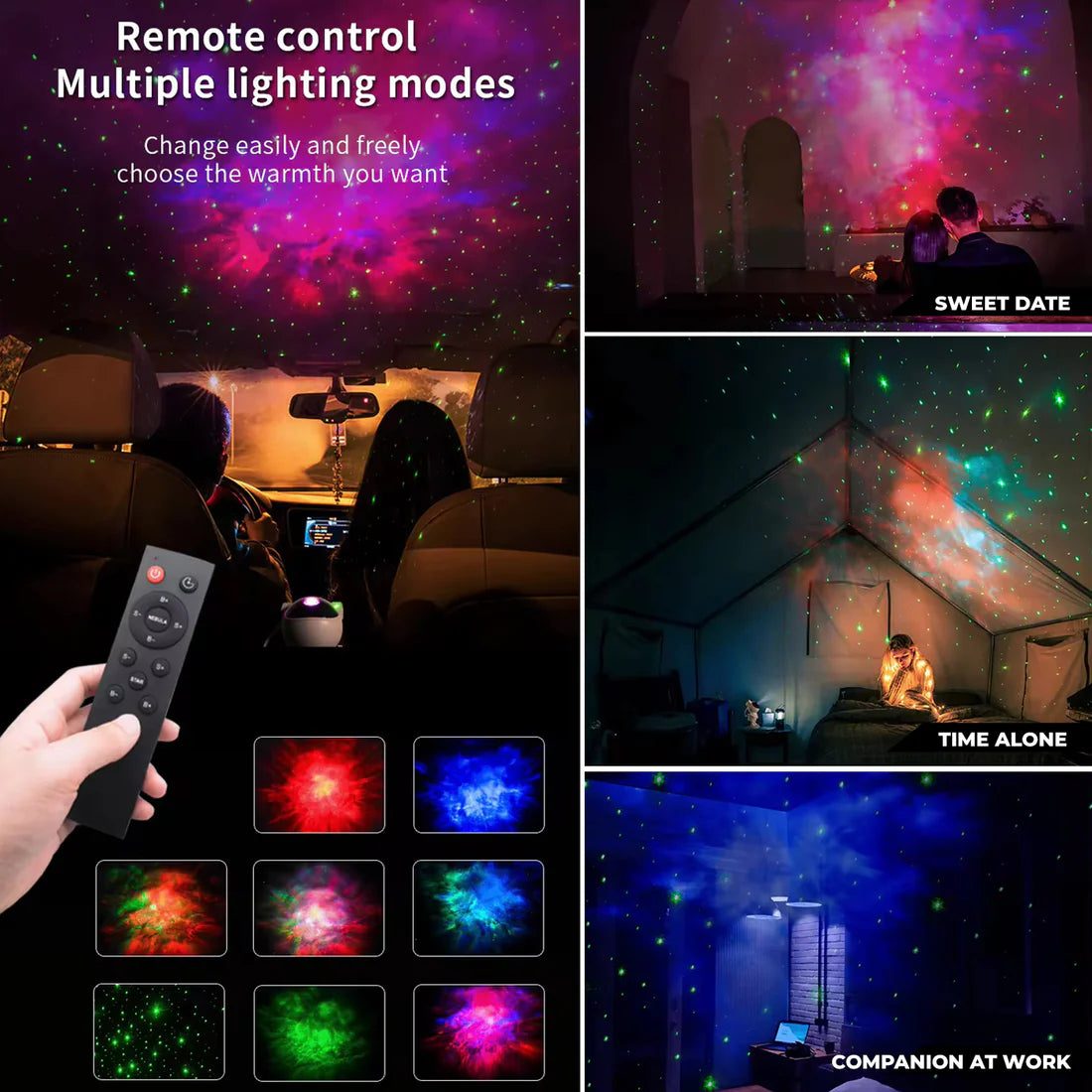 360° Adjustable Head Galaxy Astronaut Projection Lamp