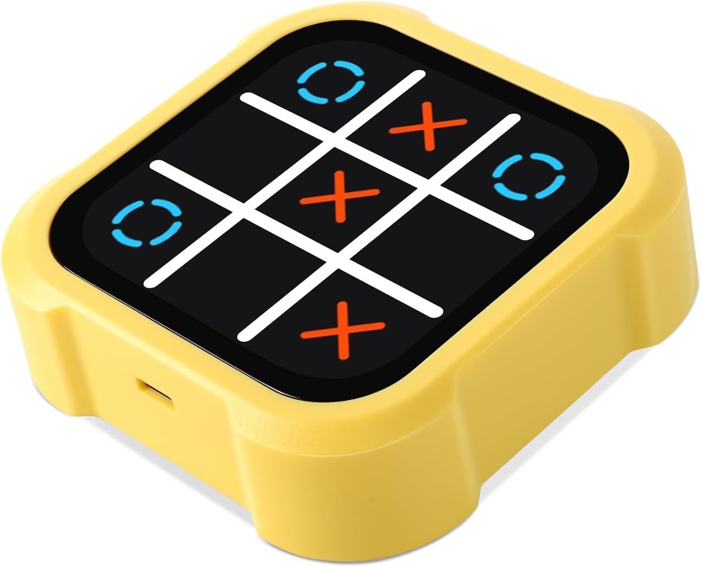 Tic Tac Toe Bolt Game, 4-in-1 Handheld Portable Electronic Toy Rechargeable, Educational Board Games Puzzle for Kids and Adults, Perfect for Travel, Road Trips, and Birthday Gifts - Fun Memory Game