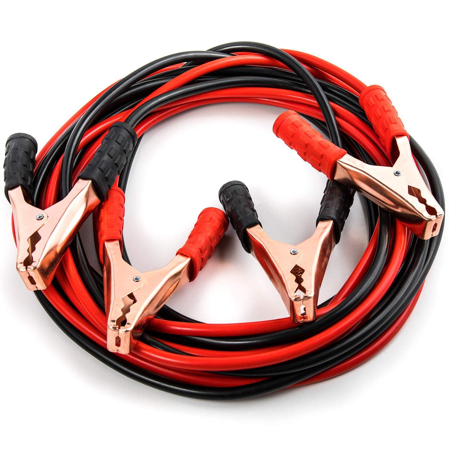 Premium 500 AMP Car Heavy Duty Jumper Cables | 6 Feet Alligator Clip Battery Cable for Emergency Car | Truck | Off-Road Jump Start | Durable Auto Battery Clamp for Dead Battery Recovery Brand: Prishva
