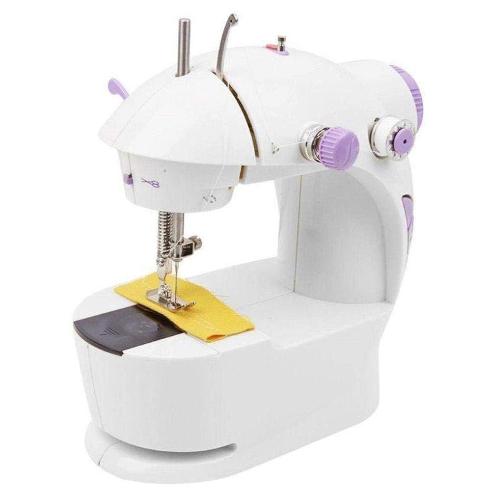 Mini Sewing Machine For Home 4 In 1 Portable Electric Desktop Sewing Machine With Foot Pedal Adapter And Complete Sewing Accessories Kit For Home Tailoring
