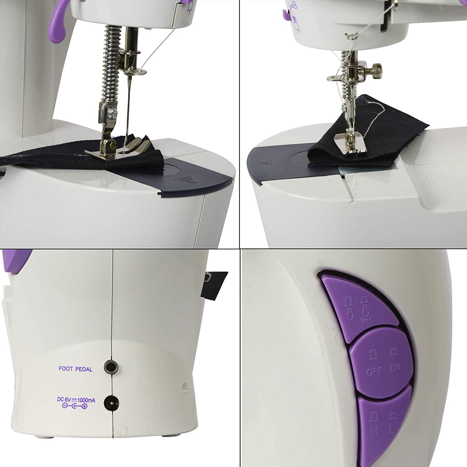 Mini Sewing Machine For Home 4 In 1 Portable Electric Desktop Sewing Machine With Foot Pedal Adapter And Complete Sewing Accessories Kit For Home Tailoring