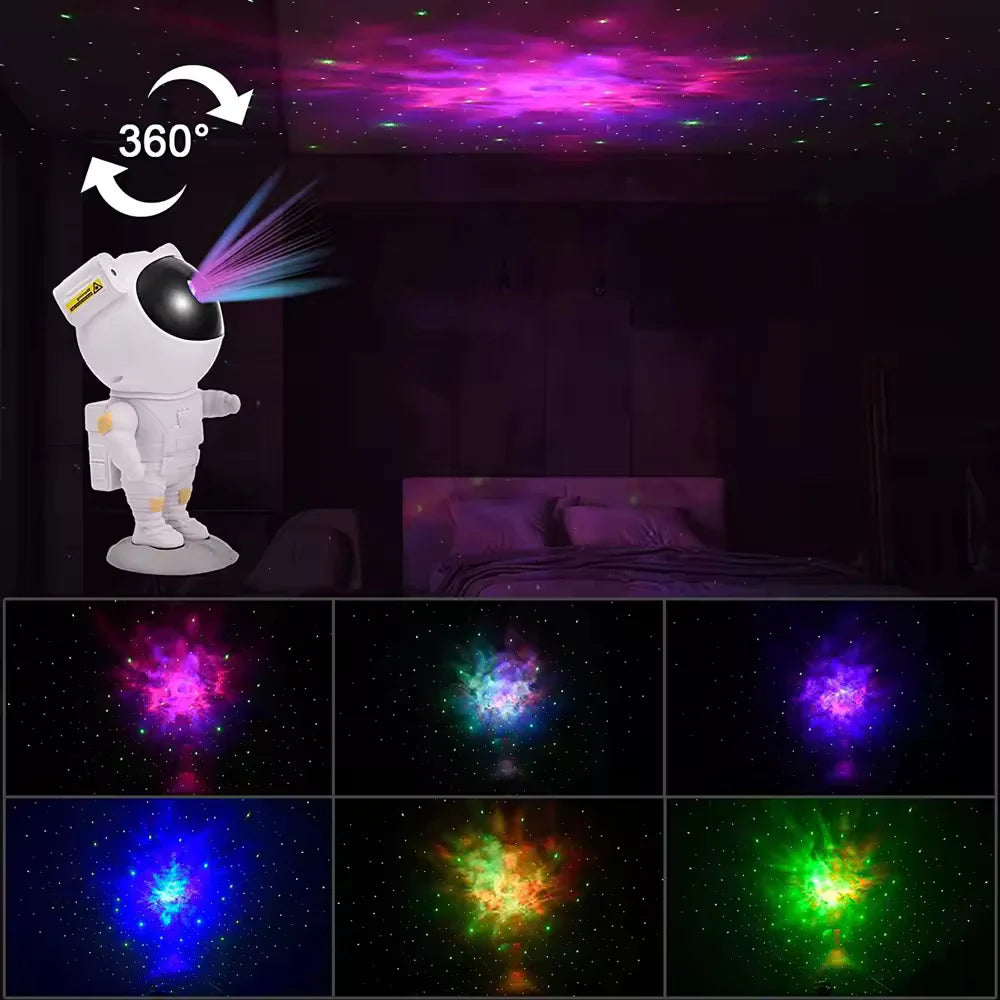 360° Adjustable Head Galaxy Astronaut Projection Lamp