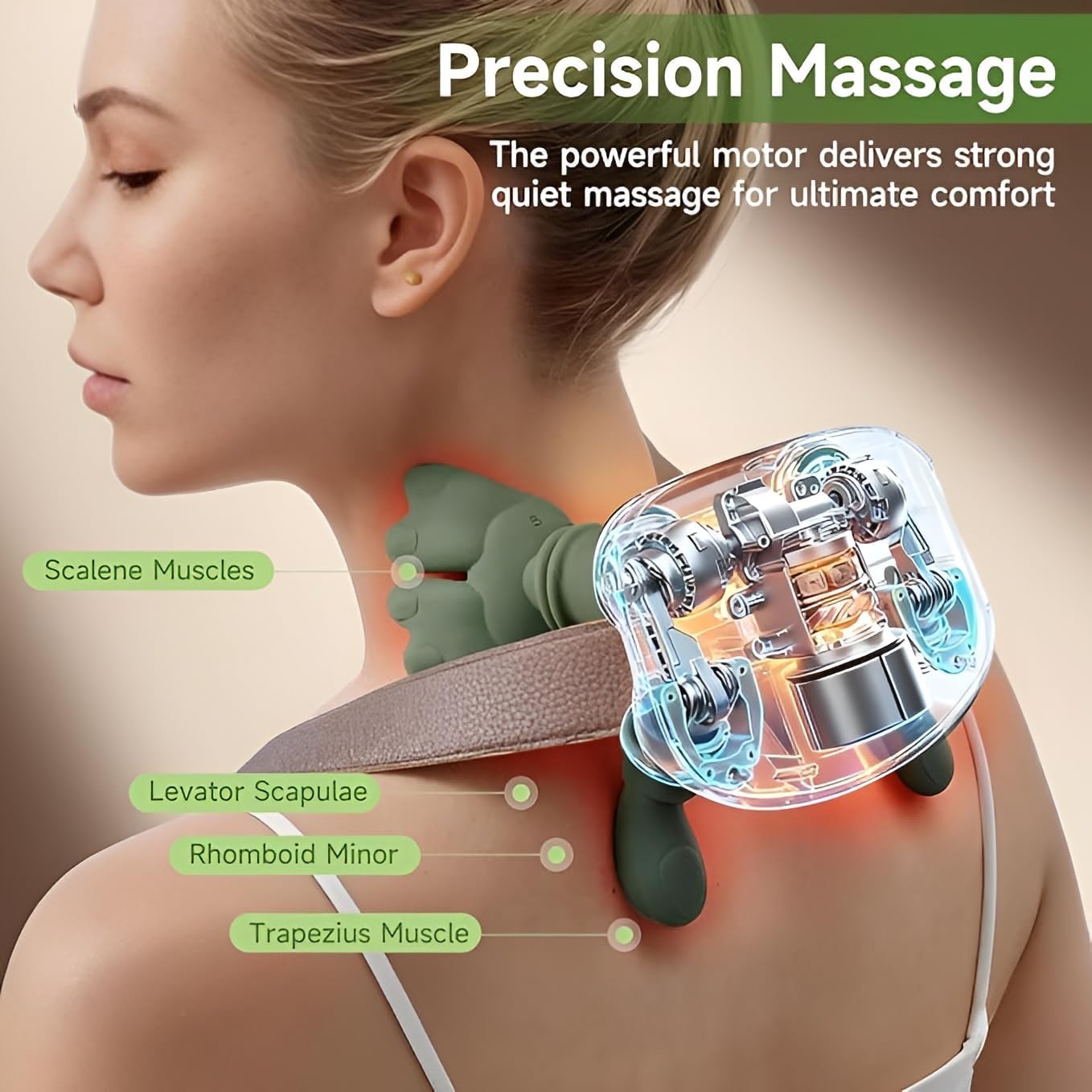 Neck Massager for Cervical Pain | Neck and Shoulder Massager Machine | Wireless Heated Neck & Shoulder Massager | Portable Electric Body Massager for Back