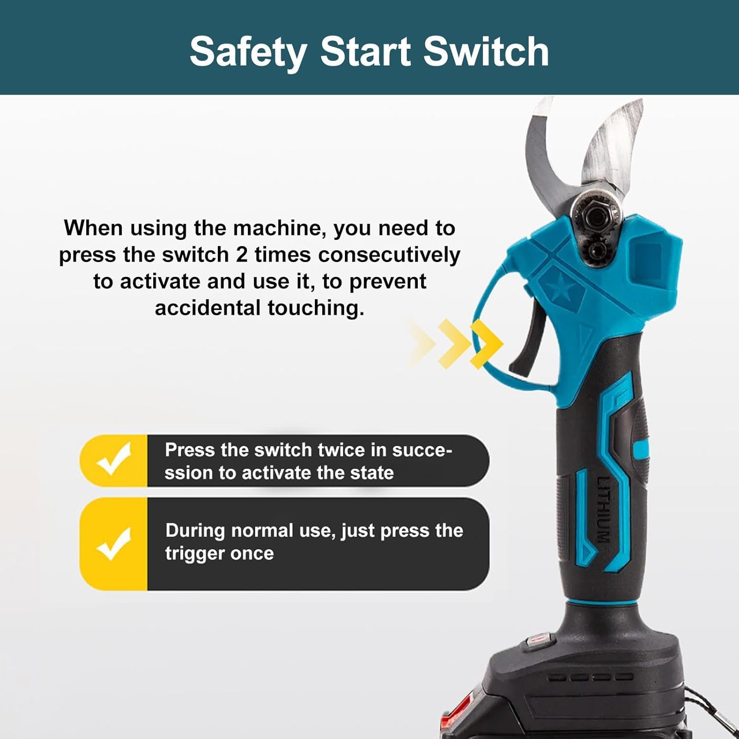 48V Cordless Electric Pruning Shears with 2 Rechargeable Batteries | Professional Electric Branch Cutter Tool for Gardening, Tree Trimming, Farming & Home Garden Use | Sharp Blade