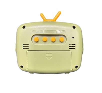 Retro Digital Alarm Clock with Large LCD Display, Cute TV Style Design, Snooze Function, Temperature & Date Display, Battery Operated Desk Table Clock for Kids, Bedroom, Office, Home Decor