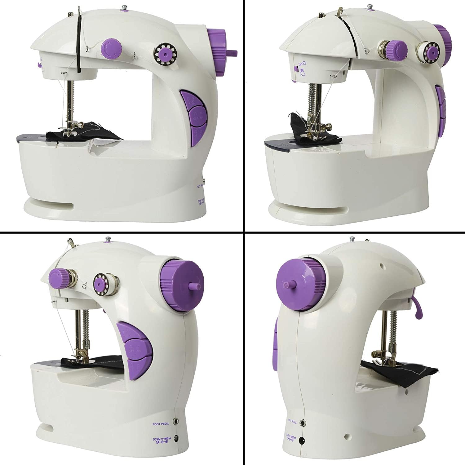 Mini Sewing Machine For Home 4 In 1 Portable Electric Desktop Sewing Machine With Foot Pedal Adapter And Complete Sewing Accessories Kit For Home Tailoring