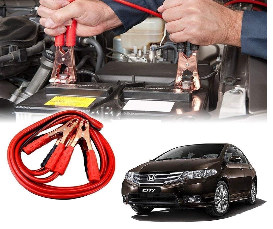 Premium 500 AMP Car Heavy Duty Jumper Cables | 6 Feet Alligator Clip Battery Cable for Emergency Car | Truck | Off-Road Jump Start | Durable Auto Battery Clamp for Dead Battery Recovery Brand: Prishva