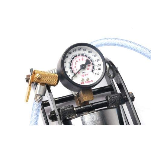 Air Pump Heavy Steel Body Foot Pump Inflator for Car and Bike Tires, Football, Cycle, Pools, Sports - Compact Heavy Duty Pump