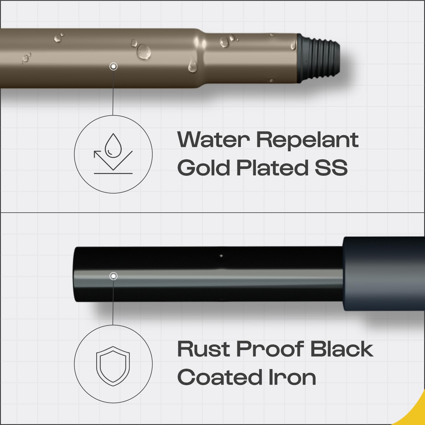 MinuteToCleanIt Bathroom Cleaning Brush with Long Handle, Hard Bristles, Microfiber Pad & Scrubber Combo for Tiles, Floor, Toilet, Window & Glass - 58.2 Inch Extendable Pole, Detachable Head, Yellow