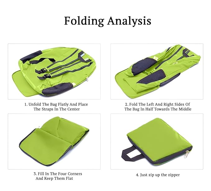 Outdoor Travel Foldable Backpack With Mini Bag Stay-Clean Backpack for Camping, Hiking, Travelling, Outdoor Activities
