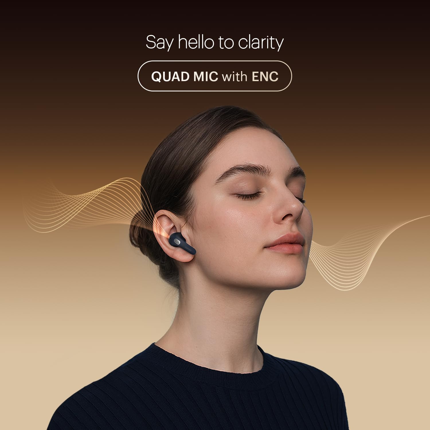 Noise Newly Launched Buds E1 in-Ear Truly Wireless Earbuds with Pebble Grain Design, 35H of Playtime, Quad mic ENC,10mm Driver, Low Latency, BT v5.3