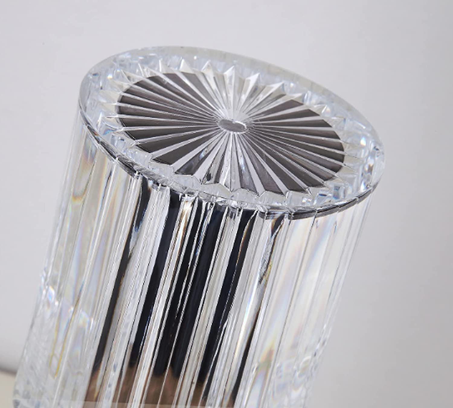 Crystal Table Lamp - Romantic Led Crystal Diamond Table Lamps Touch Control Changing Light, Acrylic Rechargeable Modern Style Crystal Bedside Lamp for Bedroom,