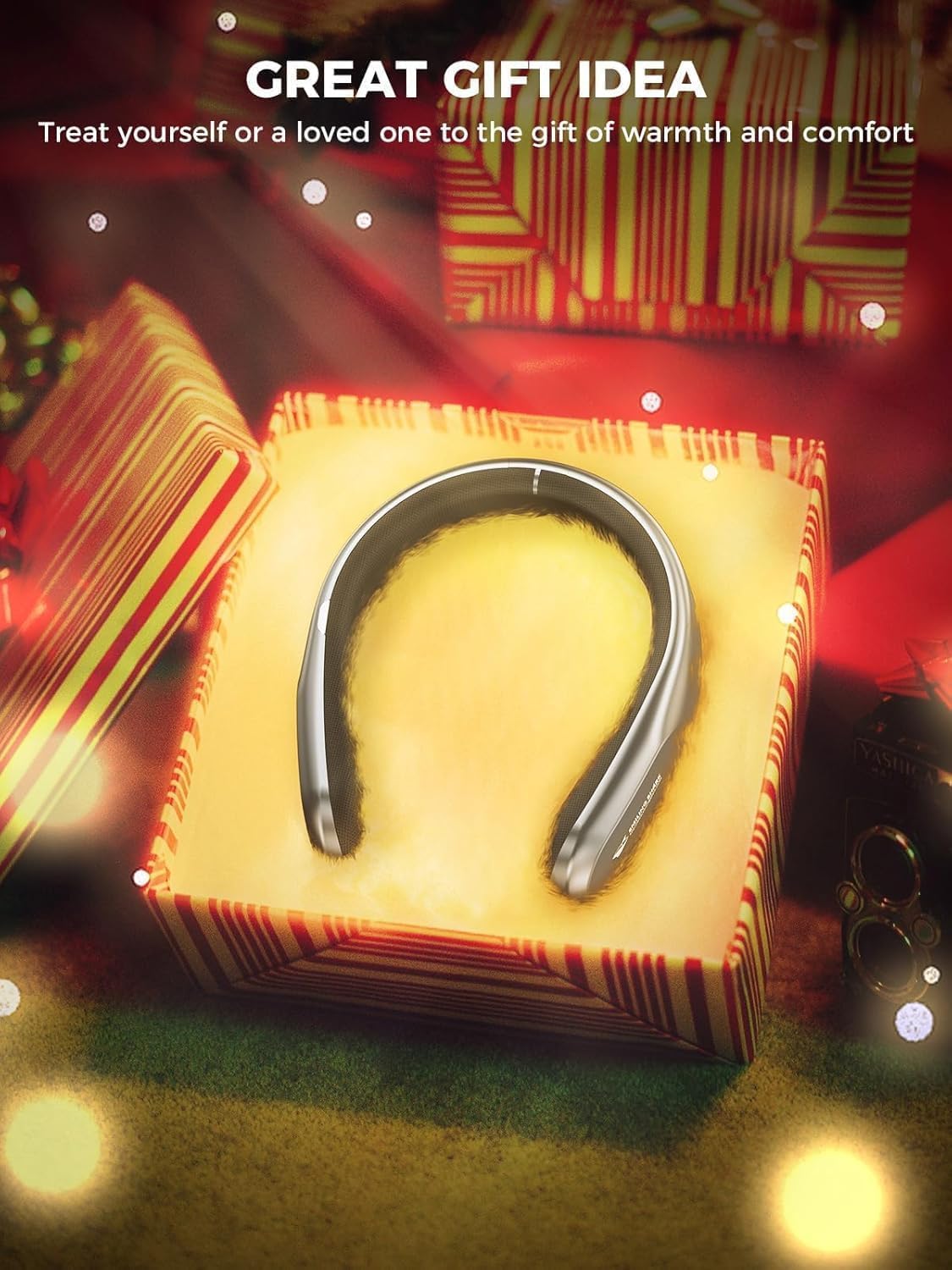 Handy Heater Freedom Neck Warmer 400 Watt Heater Mini Heater Portable Perfect for Outdoor Adult Child Elder Camping Sport Fishing Wearable Neck Heater for Cold Winter Neck Pain Relief