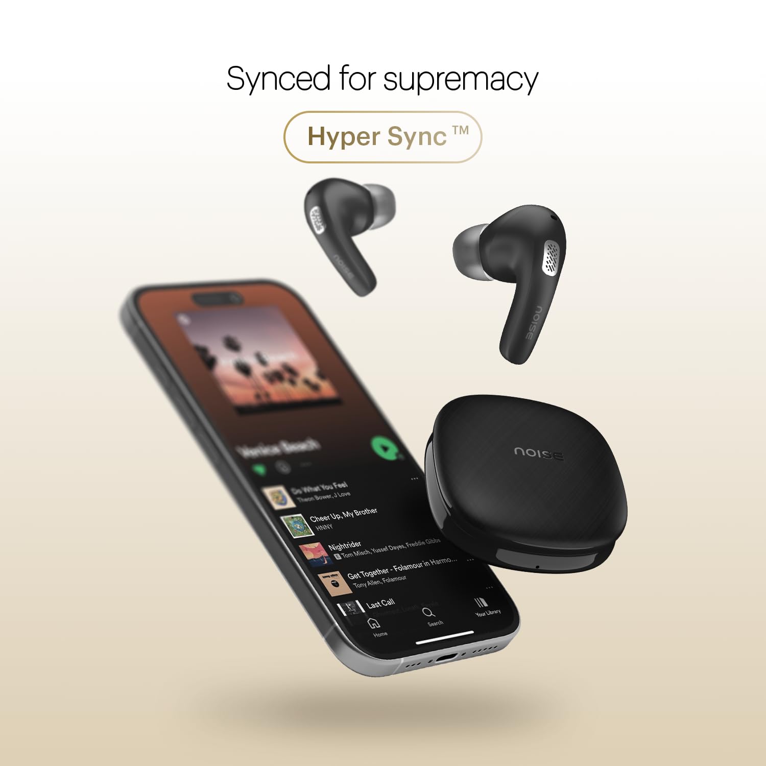 Noise Newly Launched Buds E1 in-Ear Truly Wireless Earbuds with Pebble Grain Design, 35H of Playtime, Quad mic ENC,10mm Driver, Low Latency, BT v5.3