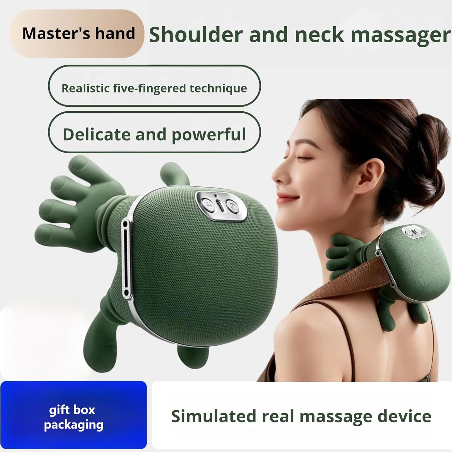 Neck Massager for Cervical Pain | Neck and Shoulder Massager Machine | Wireless Heated Neck & Shoulder Massager | Portable Electric Body Massager for Back