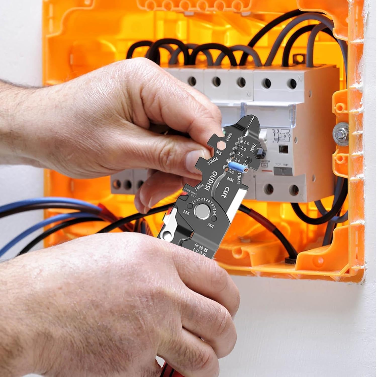 All in 1 Multifunction Stainless Steel Wire Stripper/Wire Crimping Tool, Wire Cutter, Wire Crimper, Cable Stripper, Wiring Tools and Multi-Function Hand Tool (25 IN 1)