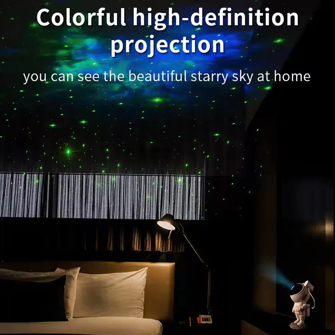 360° Adjustable Head Galaxy Astronaut Projection Lamp