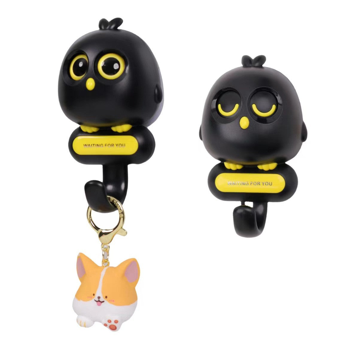 WALL WINK CAT KEY HOLDER (MULTI COLOUR)